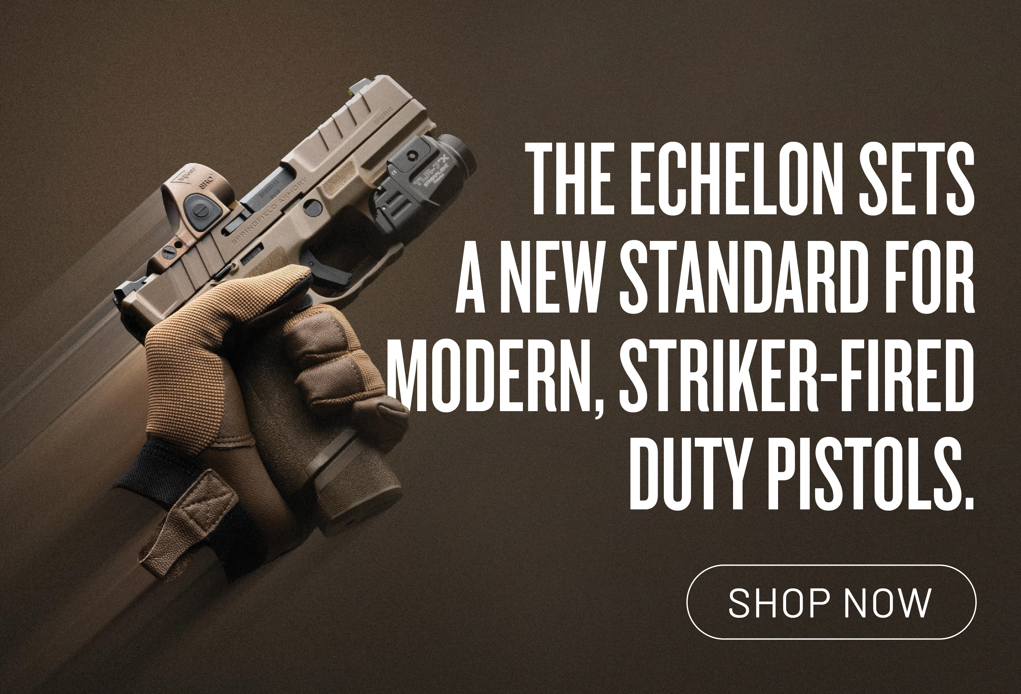 The Echelon sets a new standard for modern, striker-fired duty pistols. Shop now.